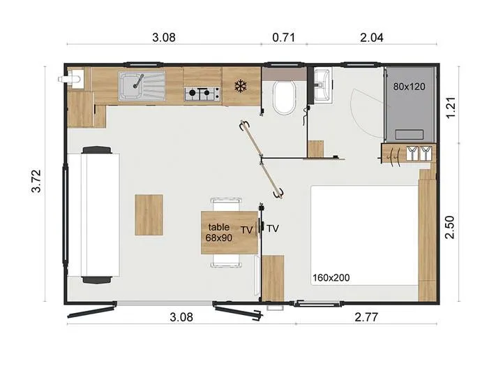 Mobilhome Premium 1 Chambre