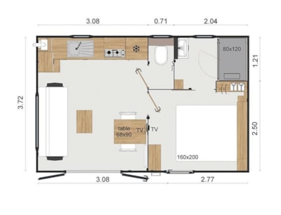Mobile home PREMIUM 1 bedroom — 6