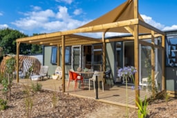 Alojamiento - Cottage Kerrigan 3 Habitaciones Premium - Camping Sandaya Le Kerou