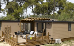 Mietunterkunft - Mobilheim Ciela Exception Tribu 4 Schlafzimmer Spa - Camping Avignon Parc