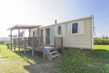 Mietunterkunft - Comfort | 32M² | Klimaanlage | 3 Schlafzimmer | Hochterrasse - - Camping Marina d'Erba Rossa