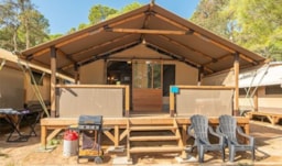 Location - Super Lodge | 2 Chambres | Terrasse Couverte Ou Semi-Couverte - Homair-Marvilla - Camping MARINA D'ERBA ROSSA