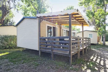 Mietunterkunft - Mobilheim Comfort - 29 M²- 2 Zimmer- Hochterrasse - Homair - Camping Marina d'Erba Rossa