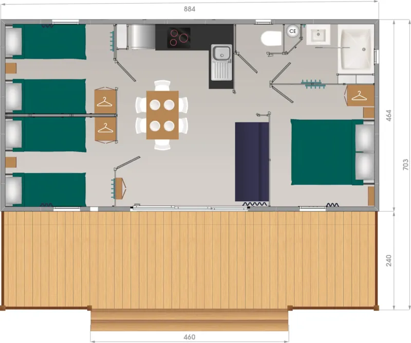 Chalet Premium - 3 Chambres