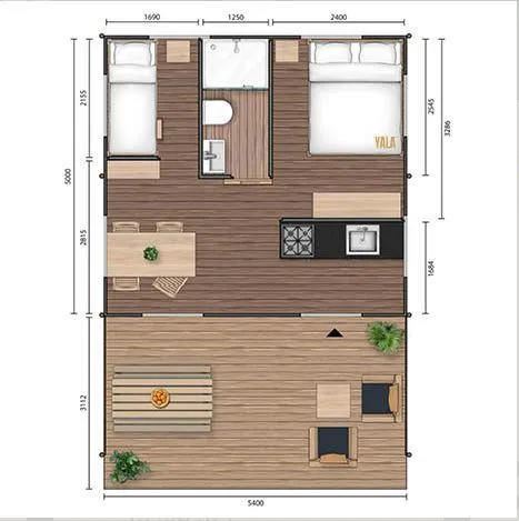 Lodge Woody - 2 Chambres 27M²