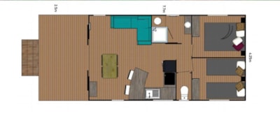 Ecolodge PREMIUM - 2 bedrooms 32m²