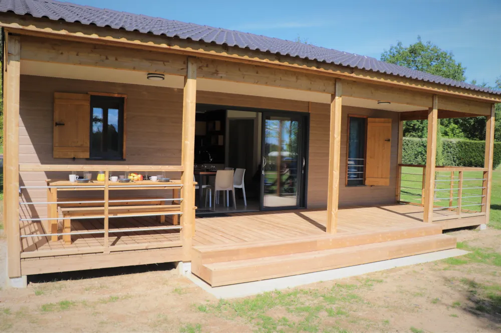 Location - Chalet Premium - 3 Chambres - Castel Camping Château de Poinsouze
