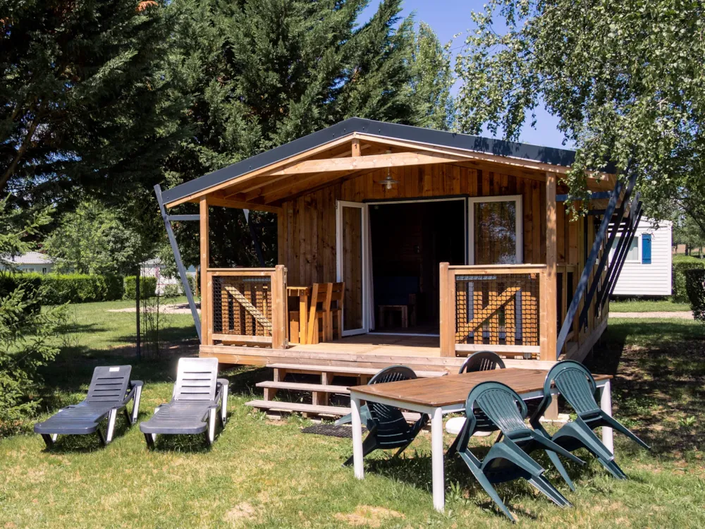 Location - Ecolodge Premium - 2 Chambres 32M² - Castel Camping Château de Poinsouze