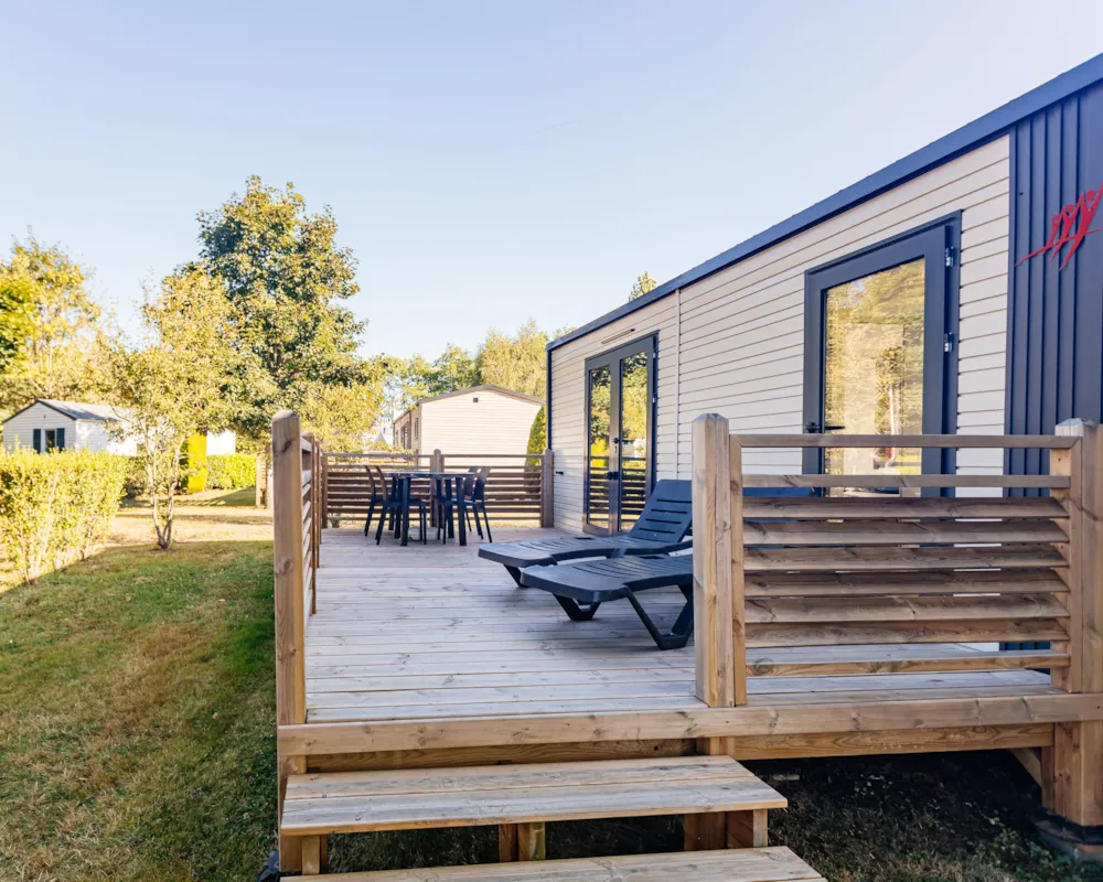 Location - Rapidhome 29 M² - 2 Chambres - Terrasse - Castel Camping Château de Poinsouze
