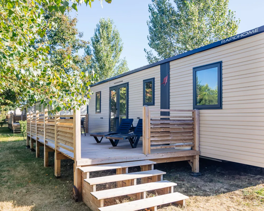 Location - Rapidhome 33 M² - 3 Chambres - Terrasse - Castel Camping Château de Poinsouze