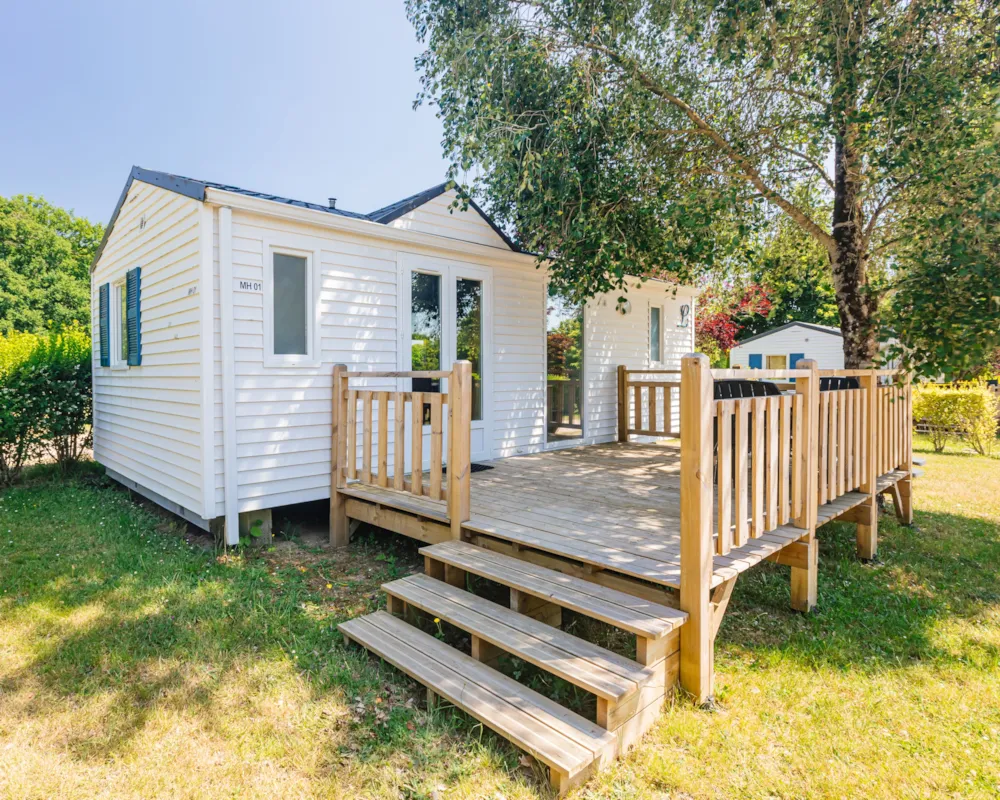 Location - Mobil Home - 2 Chambres - 1 Salle De Bain - Louisiane Flores - Castel Camping Château de Poinsouze