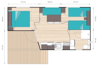 Mobile home Grand  Confort  O'HARA 734T
