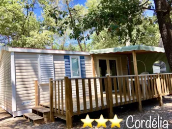 Mietunterkunft - Mobilheim Maxi  Confort Super Cordelia Klimaanlage - Camping le Devançon