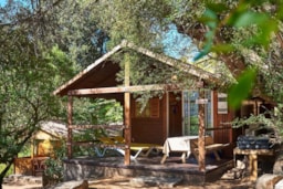 Accommodation - Chalet Scandola - 35M² - 2 Bedrooms - Camping Les Oliviers