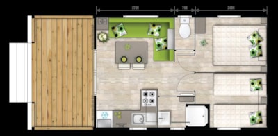 Mobile Chalet Panama - 23 m² + 9m² covered terrace — 5