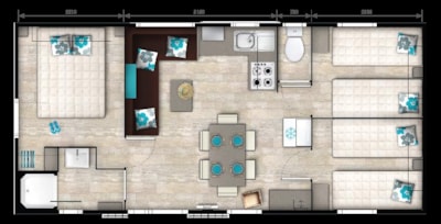 Nirvanna Mobile Chalet -33m² + 15m² semi-covered terrace — 7