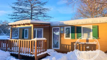 Mietunterkunft - Chalet Mobile Nirvanna 33M² (3 Zimmer + Terrasse) - Camping Bois de Gravière