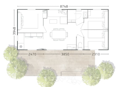 Chalet-Mobil Bergamo - 33m² + terrace — 5