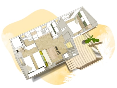 Chalet-Mobil Malaga - 25m² + terrace