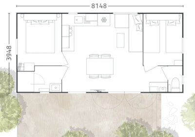 Mobile Chalet Santa Fé - 31 m² + 15m² semi-covered terrace — 6