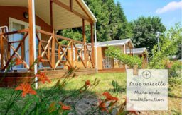 Location - Chalet Mobile Panama 23 M² + Terrasse Couverte De 9M² - Camping Bois de Gravière