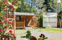 Location - Chalet Mobile Modulo 20M² + Terrasse Couverte De 15M² - Camping Bois de Gravière
