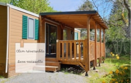 Mietunterkunft - Chalet Mobile Santa Fé 30 M² (2 Zimmer + Terrasse) - Camping Bois de Gravière