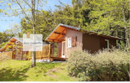 Alojamiento - Chalet Tradition 4 Personnes Confort 21M² (1 Habitación + Mezzanine + Terraza) - Camping Bois de Gravière