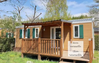 Mietunterkunft - Chalet Mobile Bermude 30M ² (3 Zimmer + Terrasse) - Camping Bois de Gravière