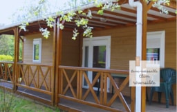 Mietunterkunft - Chalet  Tradition 35M² (3 Zimmer + Bedeckte Terrasse) - Camping Bois de Gravière