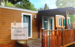 Accommodation - Chalet Mobile Génoa 33 M² (3 Rooms + Terrace) - Camping Bois de Gravière