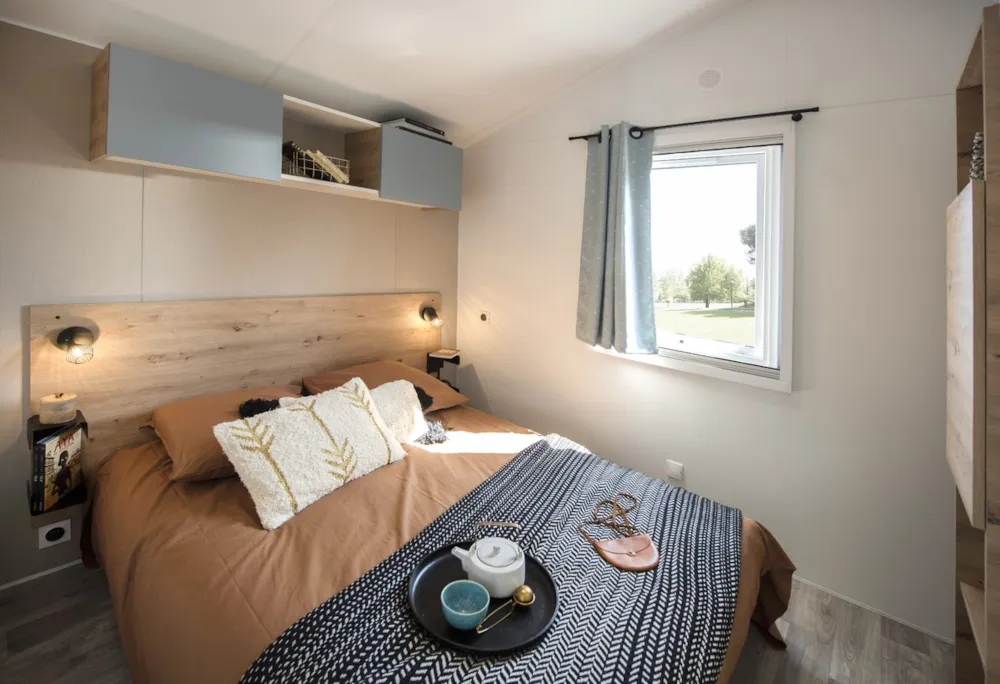 Huuraccommodatie(s) - Mobil Home Neuf Cheyenne 29M2 - Camping Brantôme Far Ouest