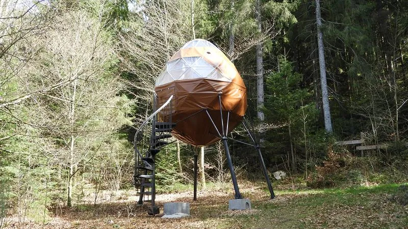 Location - Cabane Crystal Dôme - Une Nuitée - Camping du Mettey****