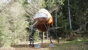 Mietunterkunft - Hütte Crystal Dôme - 1 Nacht - Camping du Mettey****