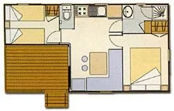 Location - Mobilhome O'hara - image n°4 - Camping du Pont de Mercier