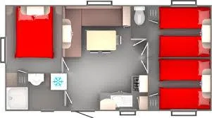 Huuraccommodatie(s) - Stacaravan Trigano - 3 Slaapkamers - image n°2 - Camping du Pont de Mercier