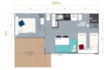 Mobilhome Les Alizés : 24.20 M² + 7 M² Partly Covered Terrace (2 Rooms) Mobilhome Les Alizés : 24.20 M² + 7 M² Partly Covered Terrace (2 Rooms)