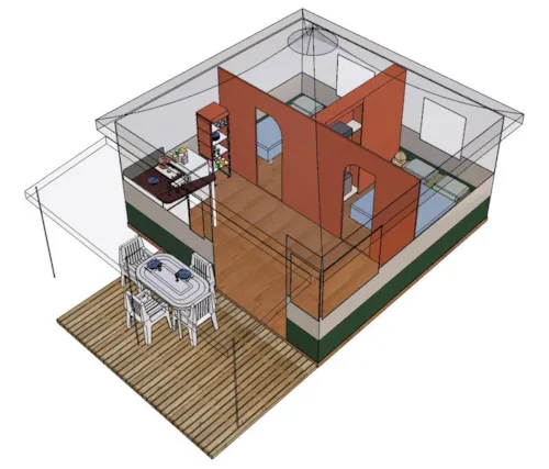Mietunterkunft - Zeltchalet (2024) - image n°8 - Camping Les Bords du Guiers