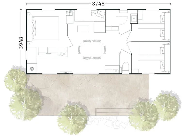 Mobil-Home Premium + Clim