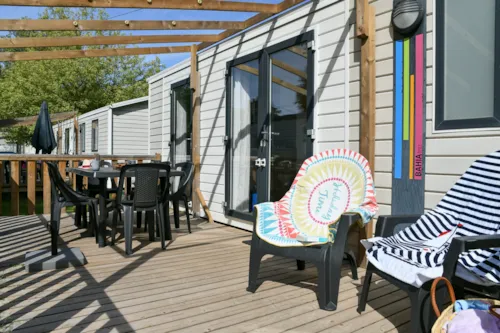 Mietunterkunft - Mobilheim Premium - Klimaanlage - image n°2 - Camping Les Bords du Guiers