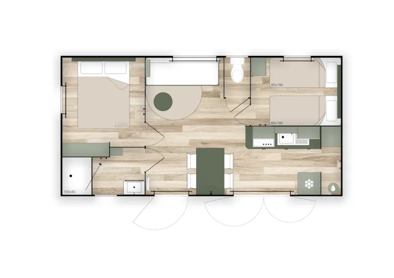 Mobil-Home Premium Plus  Avec Clim (2026)