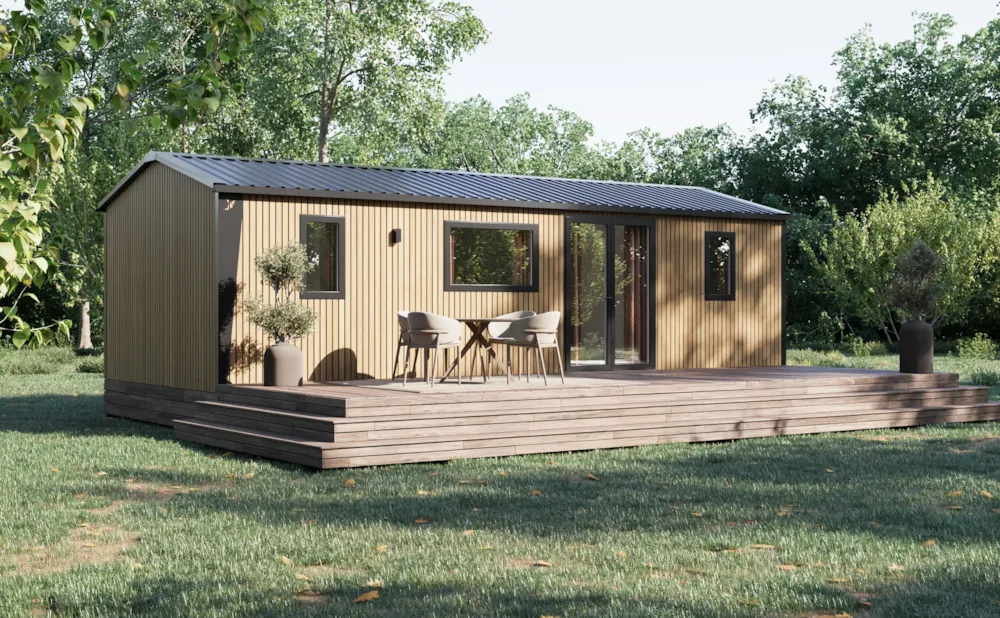 Location - Mobil-Home Premium Plus Avec Clim (2026) - Camping Les Bords du Guiers
