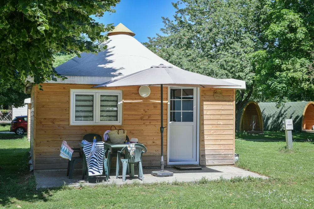 Location - Chalet Toilé (2024) - Camping Les Bords du Guiers