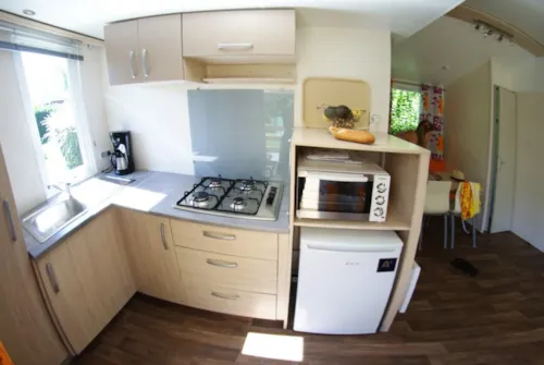 Location - Mobil Home Cosy Mercure - 2 Chambres - 27,5M² - - image n°3 - Camping La Ravoire