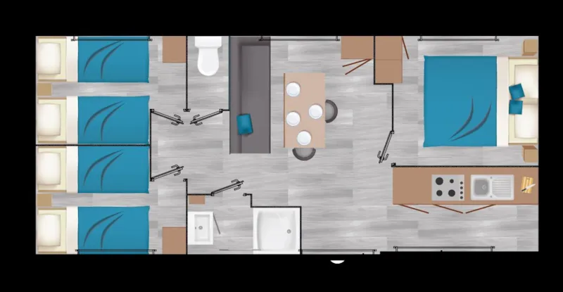 Mobi Chalet : Declick  Saules / Sapins