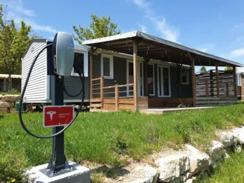 Mietunterkunft - Cottage Klimatisiert + Private Elektroauto Ladestation - Camping La Ferme