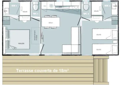 Huuraccommodatie(s) - Cottage - image n°5 - Camping La Ferme