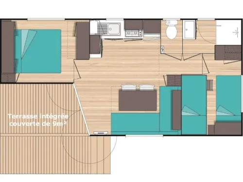 Location - Mobile Home Confort - image n°8 - Camping La Ferme
