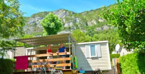 Locatif - Mobile home Cosy Riviera - 2 bedrooms - 27.50m² - - Yelloh! Village Camping les Fontaines