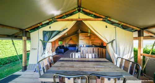 Accommodation - Lodge Kenya - 2 Bedrooms - 43M² - - image n°4 - Yelloh! Village Camping les Fontaines